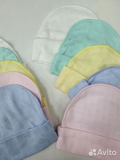 Шапочки для новорожденных