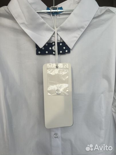 Рубашка школьная (хлопок) 158