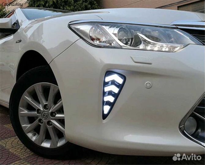 Camry 55 LED Фонари дхо в передний бампер N2YO8