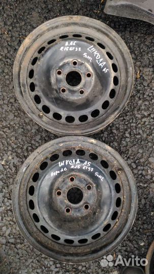 Диски штамп Шкода А5,А7, Ауди А6 R15 2шт