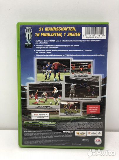 Диск uefa euro 2004 Portugal для Xbox Original