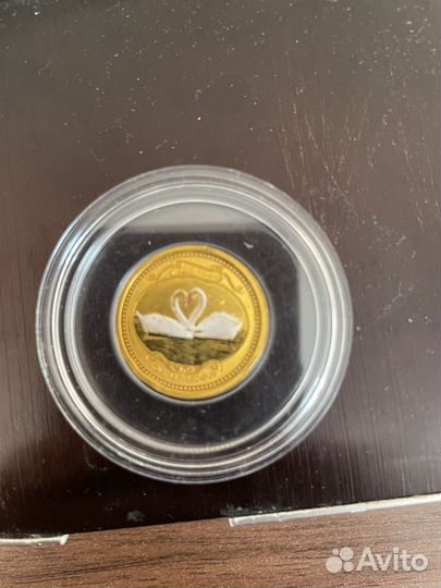 Золотая монета Елизавета 999.9