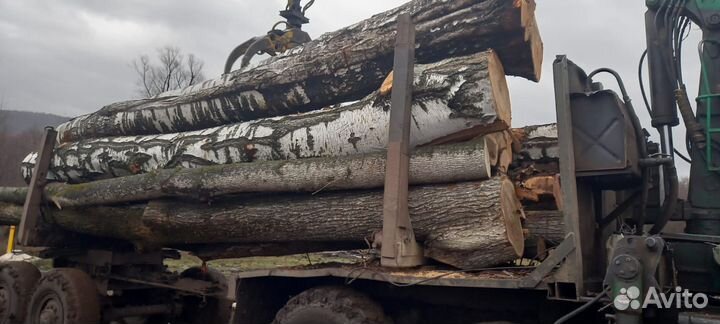 Дрова колотые, кругляком