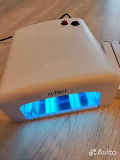 Уф лампа для ногтей в наборе с доп. лампами