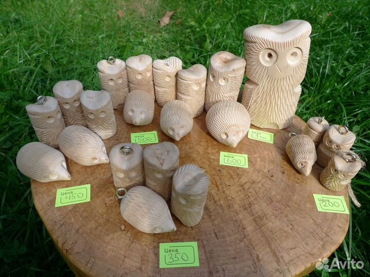 Резные обереги игрушки брелки из дерева (фигурки)