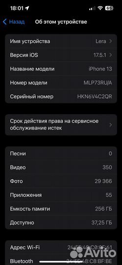 iPhone 13, 256 ГБ