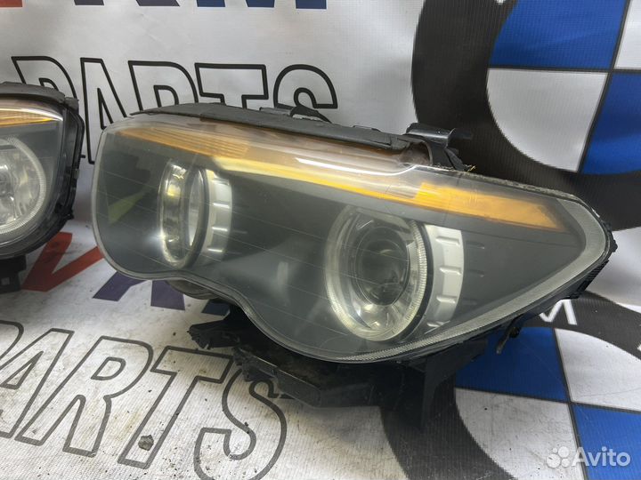 Фары для BMW e65 e66 дорест ксенон жёлтый поворот