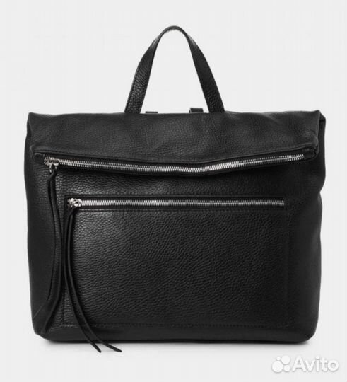 Сумка-рюкзак Gianni Chiarini черная кожа