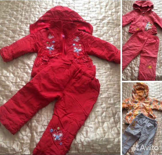 Верхняя одежда для девочки с 1 годика до 4 лет