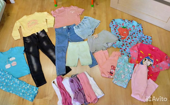 Детская одежда для девочек пакетом 110 116