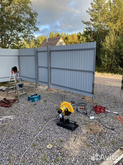 Монтаж установка заборов калиток