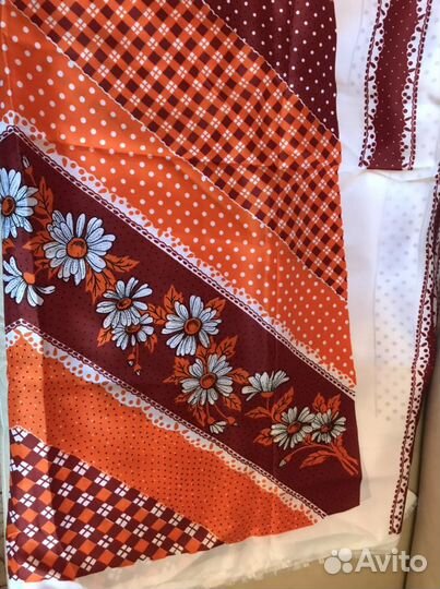 Отрез ткани шелк купонный