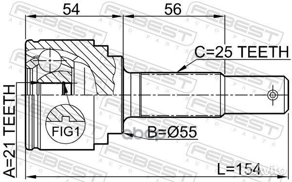 0210-QG15 ШРУС наружный к-кт Nissan Almera N16