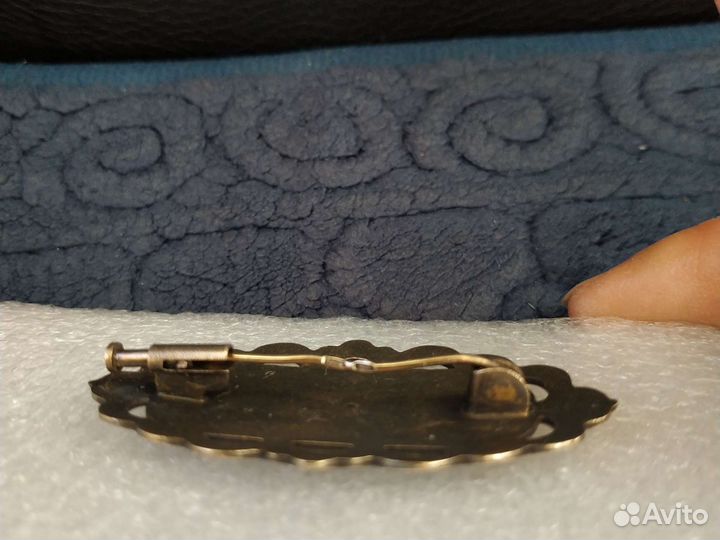 Серебряная брошь.ссср