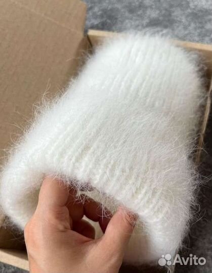 Комплект из пуха норки, шапка