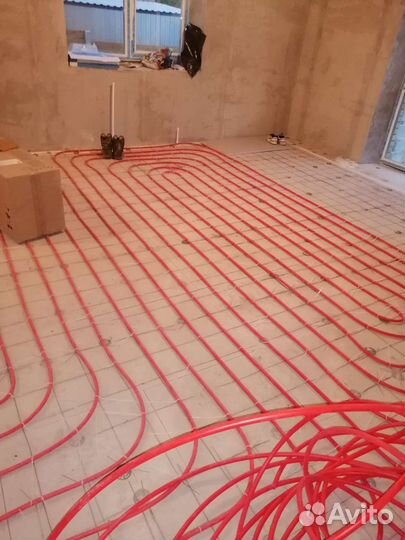 Монтаж отопление.Тёплый пол. Водоснабжение