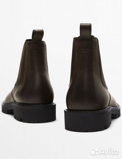 Кожаные ботинки челси Massimo Dutti