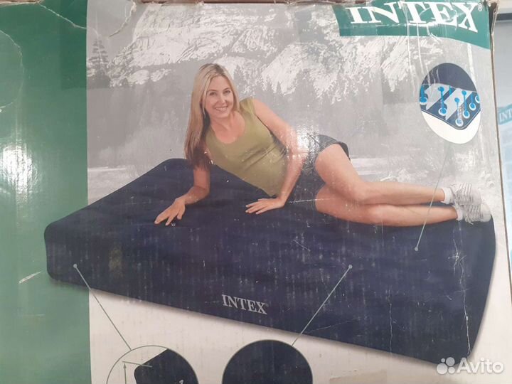 Надувной матрац intex ортопедический