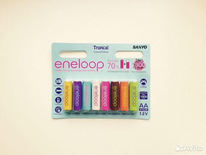 Аккумуляторы Sanyo Eneloop Tropical AA*8 HR-3 utgb