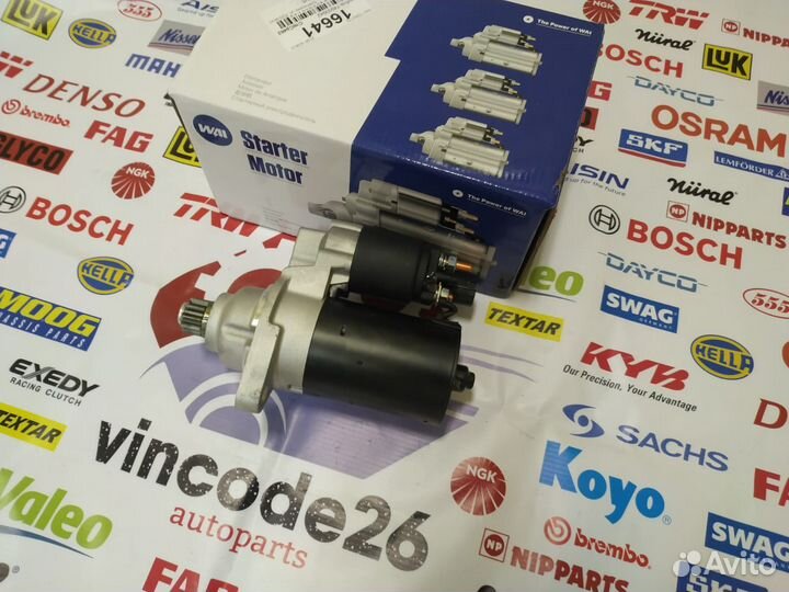 Стартер новый Wai Global с гарантией на все авто