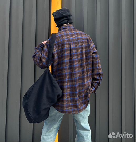 Мегаплотная рубашка дизайнерская Овершот Оверсайз