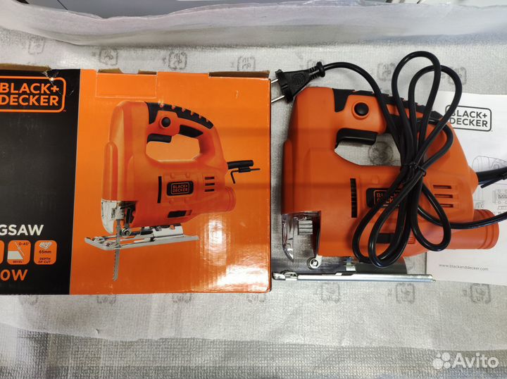 Black+Decker Лобзик электрический JS10-RU новый