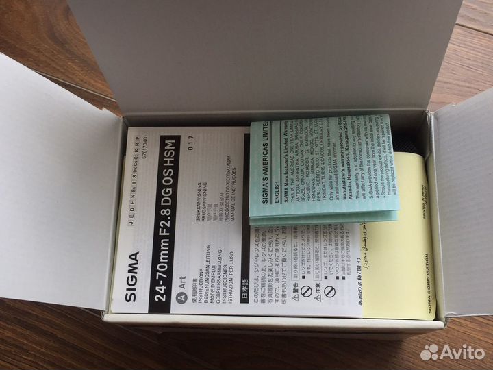 Sigma AF 24-70mm f/2.8 DG OS HSM ART Новые-Гаранти