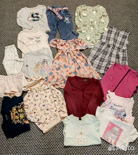 Вещи пакетом для девочки 122-128