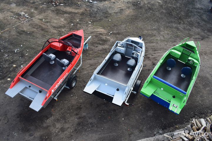 Новый катер Неман 500 DC алюминиевый под ключ