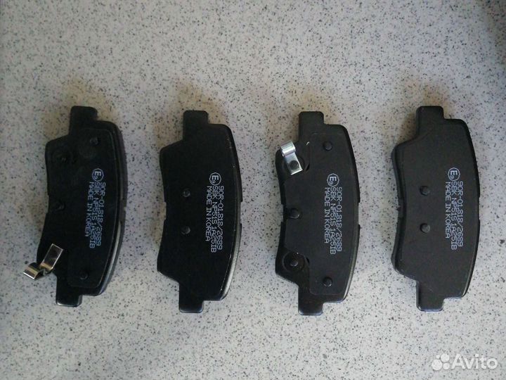Колодки тормозные задние Солярис Хендай Киа Рио