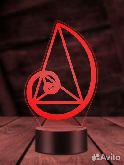 Спираль Фибоначчи ночник светильник