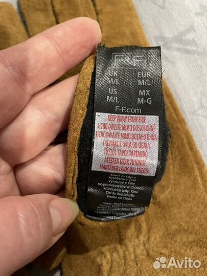 Перчатки женские замша