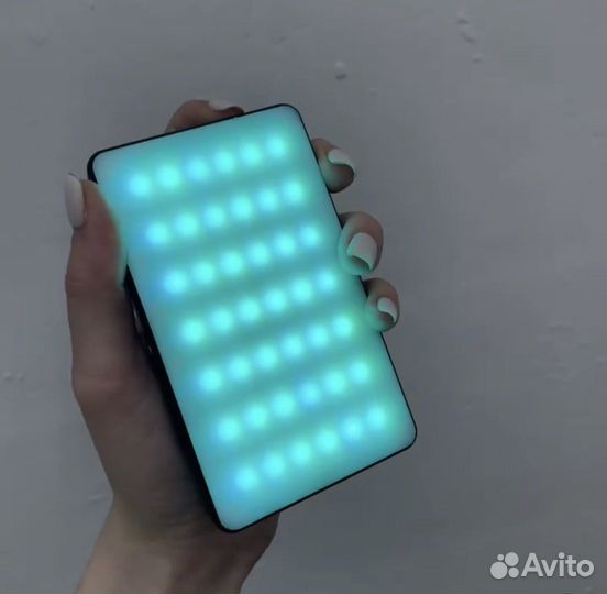 Видео свет цветной маленький портативный