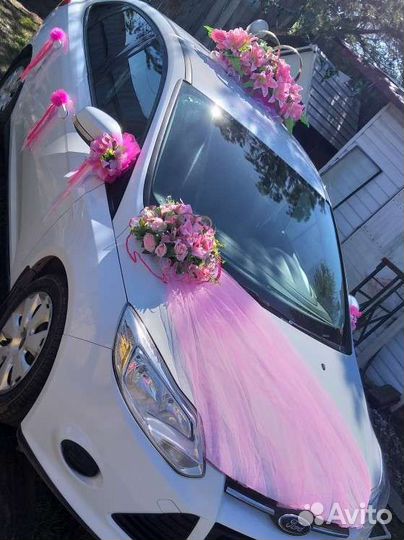 Свадебные украшения на машину (номер 4)