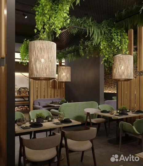 Плетеная люстра