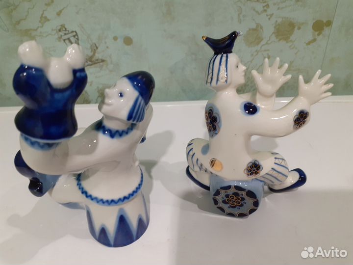 Статуэтки ссср,фарфор,скоморохи