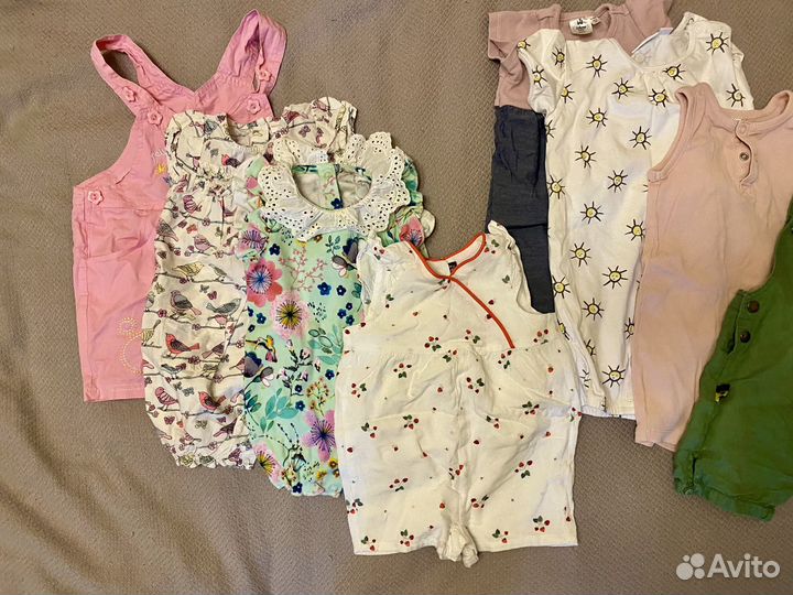 Песочники на малыша девочку 3-12 мес