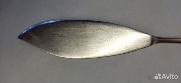 Нож десертный,рыбный, паштетный.глубокое серебрени