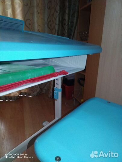 Растущая парта и стул бу