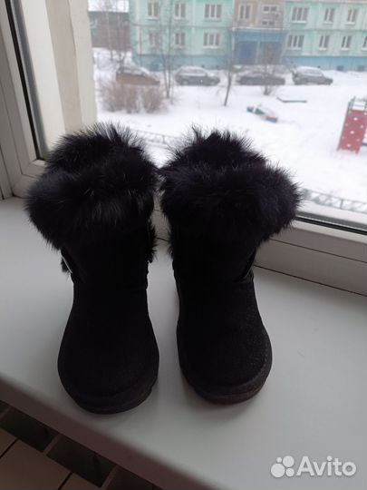 Сапожки -28размер,натурал.мех и натураль.кожа.Зима