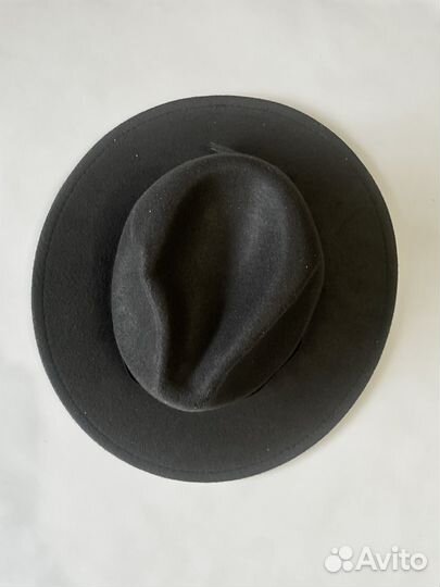 Шляпа федора мужская черная