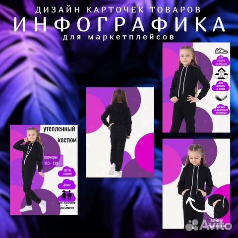 Инфографика для маркетплейсов в Москве | Услуги | Авито