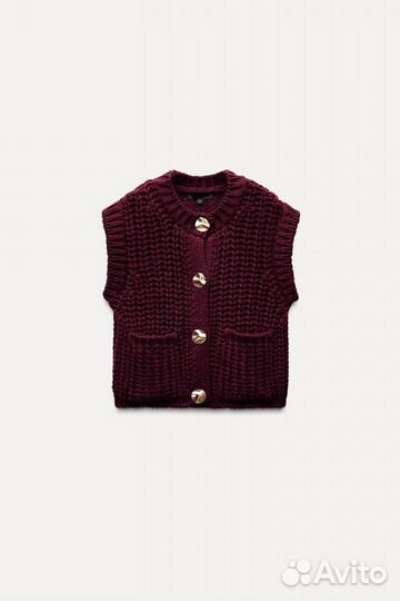 Жилет Zara вязаный