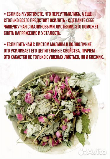 Травяной сбор с листом малины