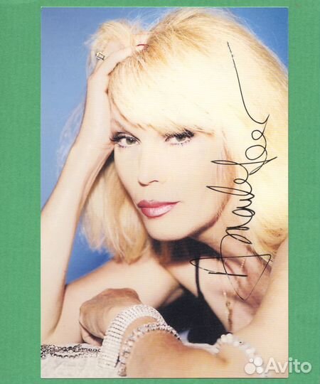 Автограф Amanda Lear певица Аманда Лир Диско