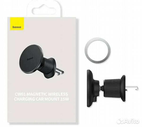 Магнитный держатель с зарядкой MagSafe Baseus 15W