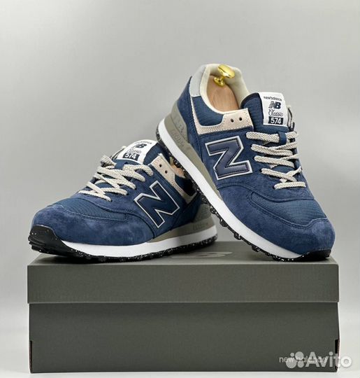 Кроссовки мужские New Balance 574 blue синие