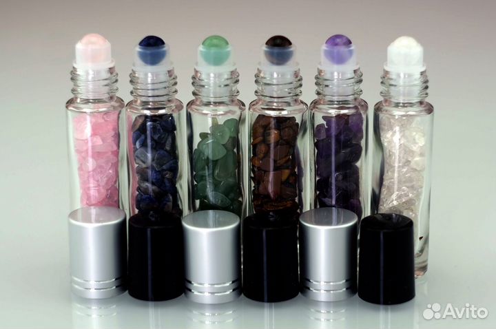 Роллер 10 мл с натуральными камнями