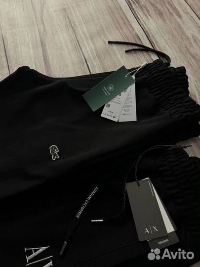 Спортивные штаны Armani Exchange черные LUX