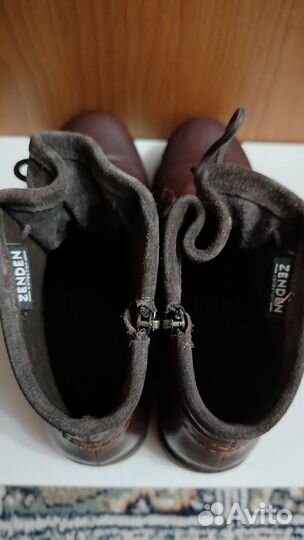 Zenden кожаные ботинки демисезонные
